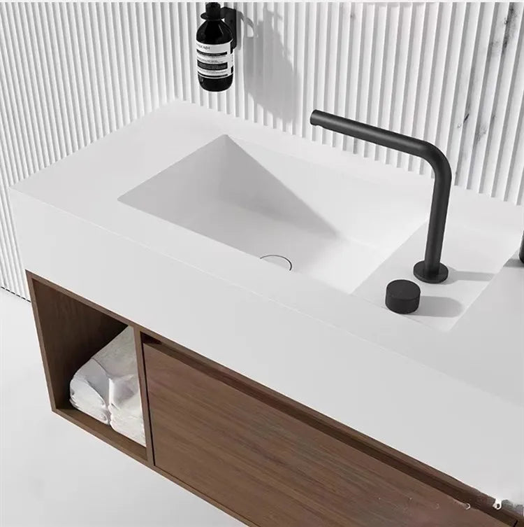 Tuqiu Black Basin Faucet Bathroom Faucet Two Holes