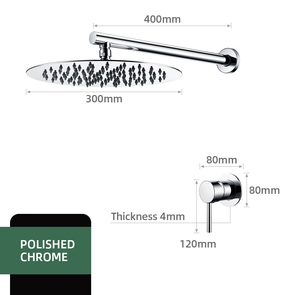 Bathroom Faucet Rose Gold Shower Wall Mounted 8/10/12