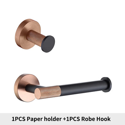 Rose Gold Bathroom Hardware Towel Bar Rack Shelf