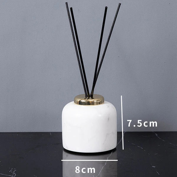 Volakos White Natural Marble Bathroom Minimalism Soap Dispenser