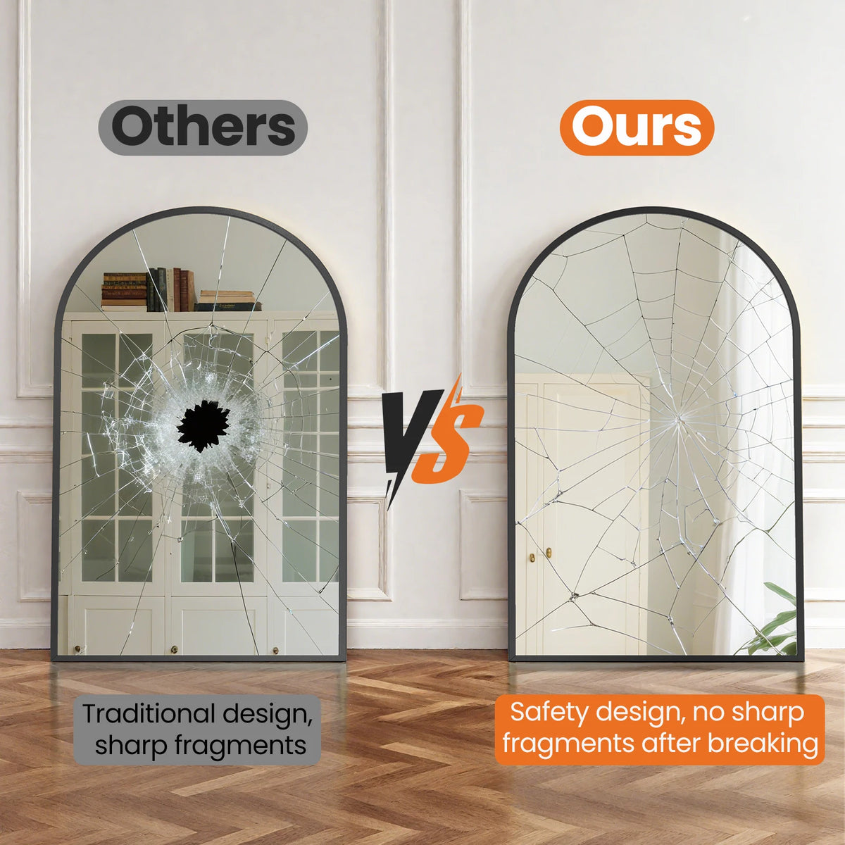 Mcq Arched Bathroom Mirror Or Over Sink Wall