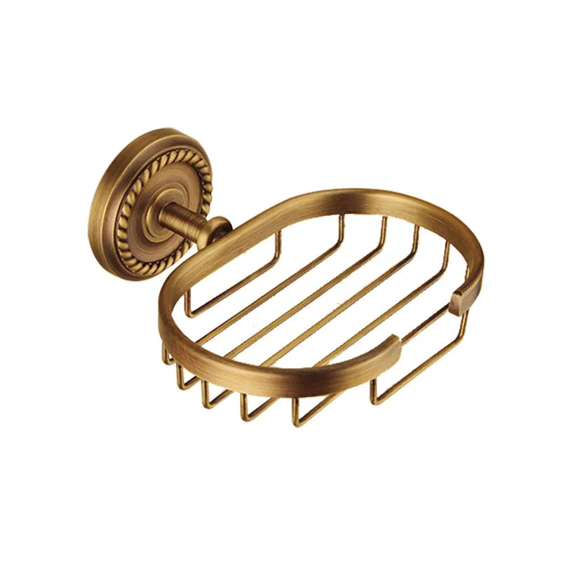 Solid Brass Bathroom Robe Hook Paper Holder Towel