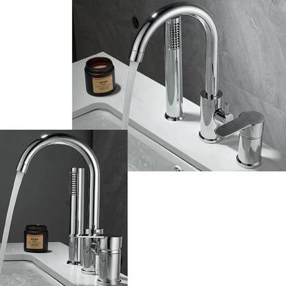 Bathroom Bathtub Shower Faucet Swivel Tub Spout Handhold