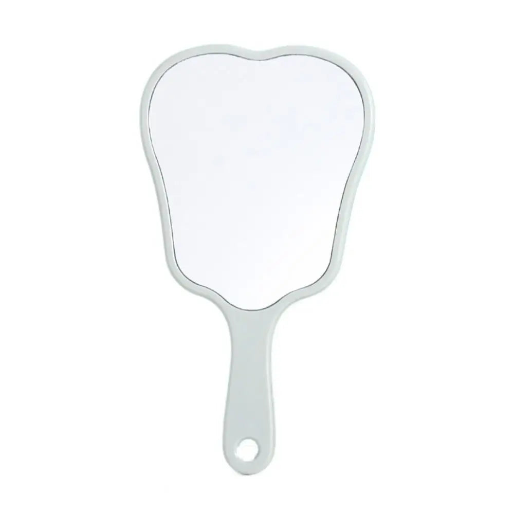 Durable Plastic Tooth-Shaped Mirror Mini Lightweight Handheld