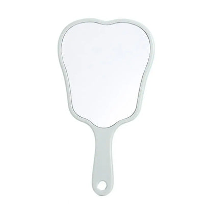 Durable Plastic Tooth-Shaped Mirror Mini Lightweight Handheld