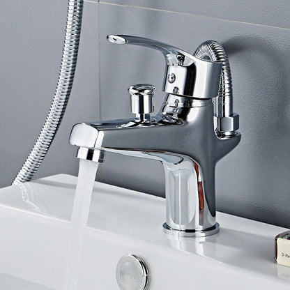 Basin Faucet Bathroom Bathtub Shower Faucet Handheld Shower