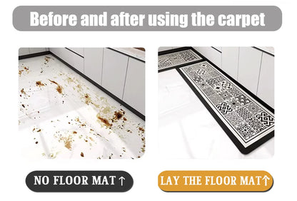 American Floor Mats Pvc Leather Waterproof Doormat Anti-Slip