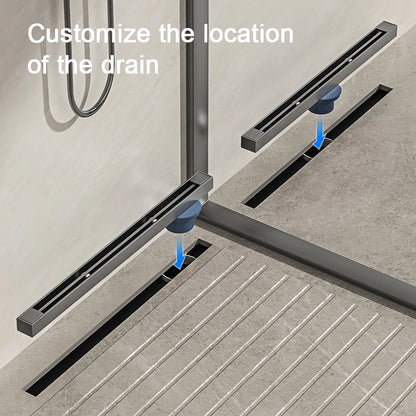 2cm Wide Floor Drain Stainless Steel Linear Narrow