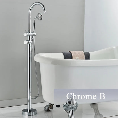 Rozin Black Floor Standing Bathtub Faucet Colors Standing