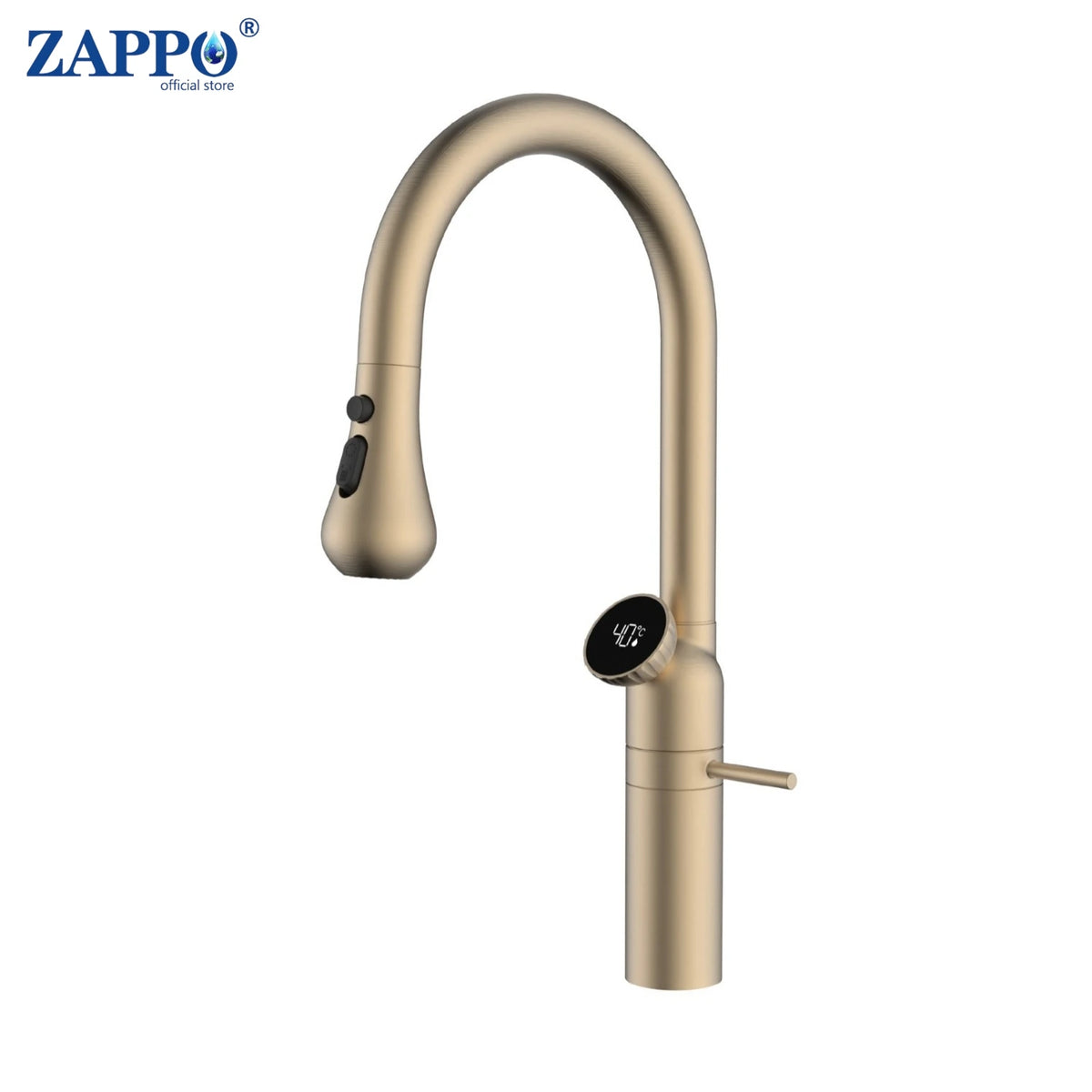 Zappo Modes Faucet Rose Gold 360 Swivel Pull