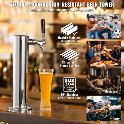 Succebuy Kegerator Tower Kit Tap Beer Conversion Kit