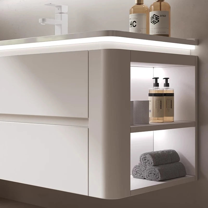 Led Light Ensuite Bathroom Cabinet Basin Designs Mirror