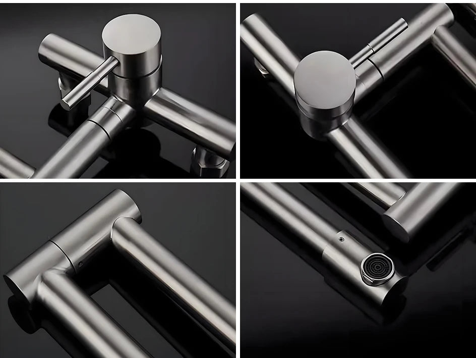 Huniu Folding Faucet Stainless Steel 304 Foldable Faucet