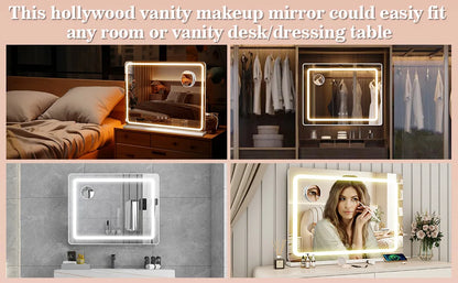 Yamissi Large Vanity Mirror Light Dressing Table Hollywood
