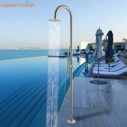 Outdoor Shower Column Garden Beach Waterproof Large Nozzle