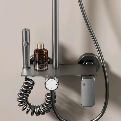 Bathroom Shower System Rotary Knob Cold Water Pressurize