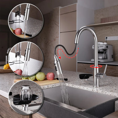 Modern High End Sink Faucet Cup Washer Brushed