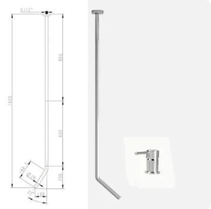 Ceiling Faucet Wall Style Bathroom Mixer Cold Ceiling