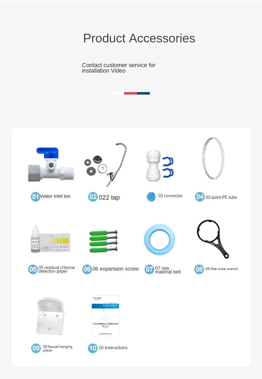 01 Ultra Water Filtration System Under Sink 6-Stage