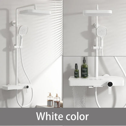Pink Waterfall Piano Bathroom Shower 12 Inch Rainfall