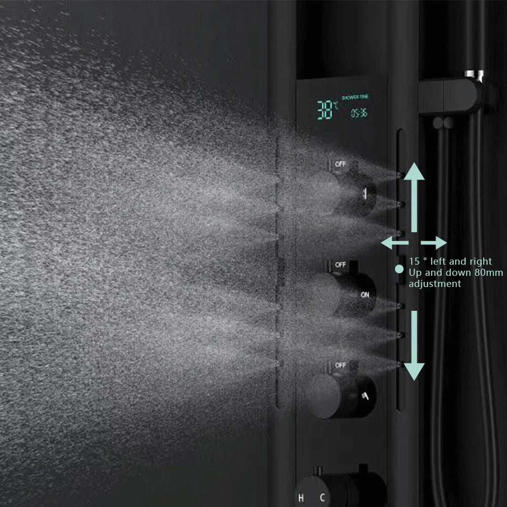 Luxury Wall Mounted Spa Massage Shower Panels System