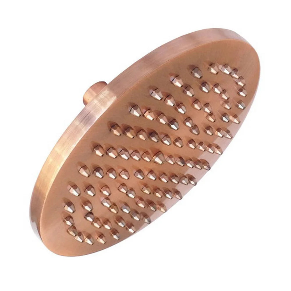 Inch Round Antique Red Copper Bathroom Rain Shower