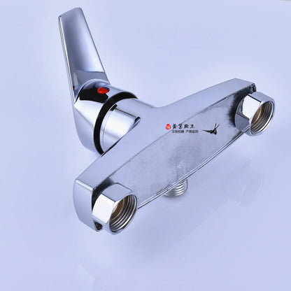 Brass Shower Faucet Mixer Valve Shower Head Hidden