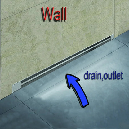 Wall Floor Drain 60cm 24 Inch Stainless Steel