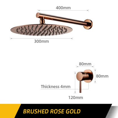 Bathroom Faucet Gunmetal Shower Faucet Wall Mounted 8/10/12
