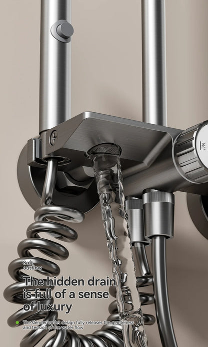 Bathroom Shower System Rotary Knob Cold Water Pressurize