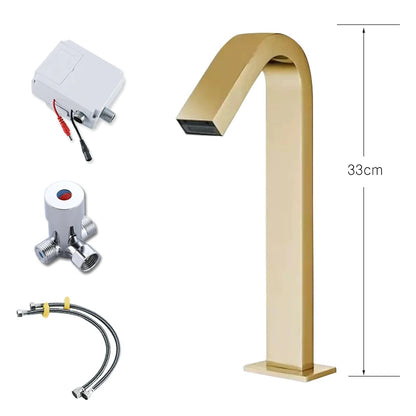 Oxg Black/Chrome Smart Sensor Basin Faucet Automatic Sensor