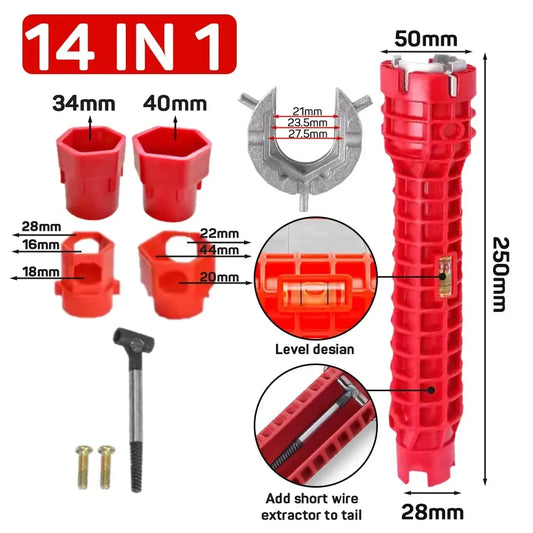 14 In Sink Faucet Wrench Repair Handle Double