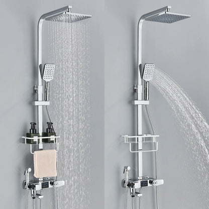 Bath Thermostatic Digital Display Shower Faucet Rain Shower