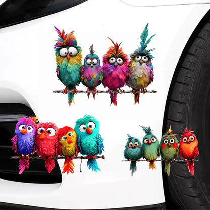 1pc Funny Bird Creative Glass Window Decorative Stickers