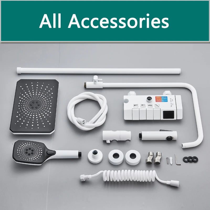Rainfall Bathroom Shower System Digital Piano Key Shower