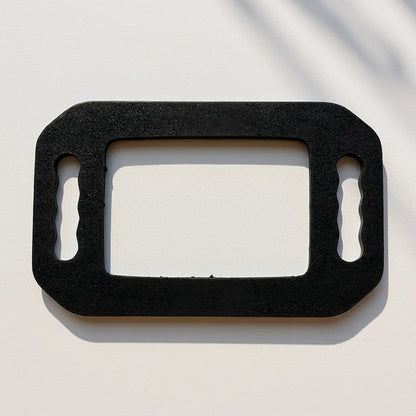 Handheld Barber Mirror Rectangle Shape Foam Back Wall