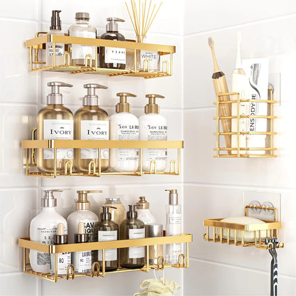 Shower Caddy Adhesive Pack Rustproof Stainless Steel Shower