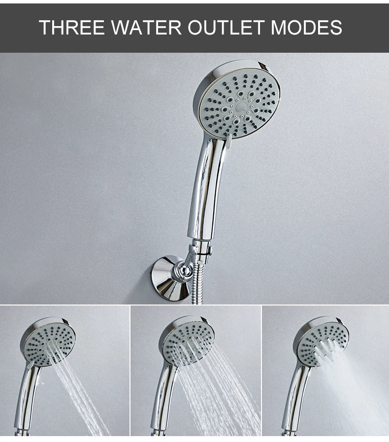 Ellen Bathtub Faucet Gold Swan Hand Shower Wall