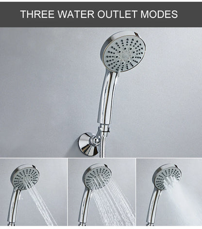Ellen Bathtub Faucet Gold Swan Hand Shower Wall