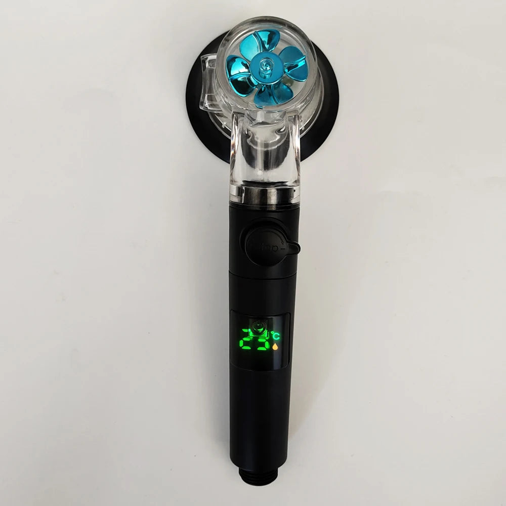 Led Digital Temperature Display Shower Head Modes Large