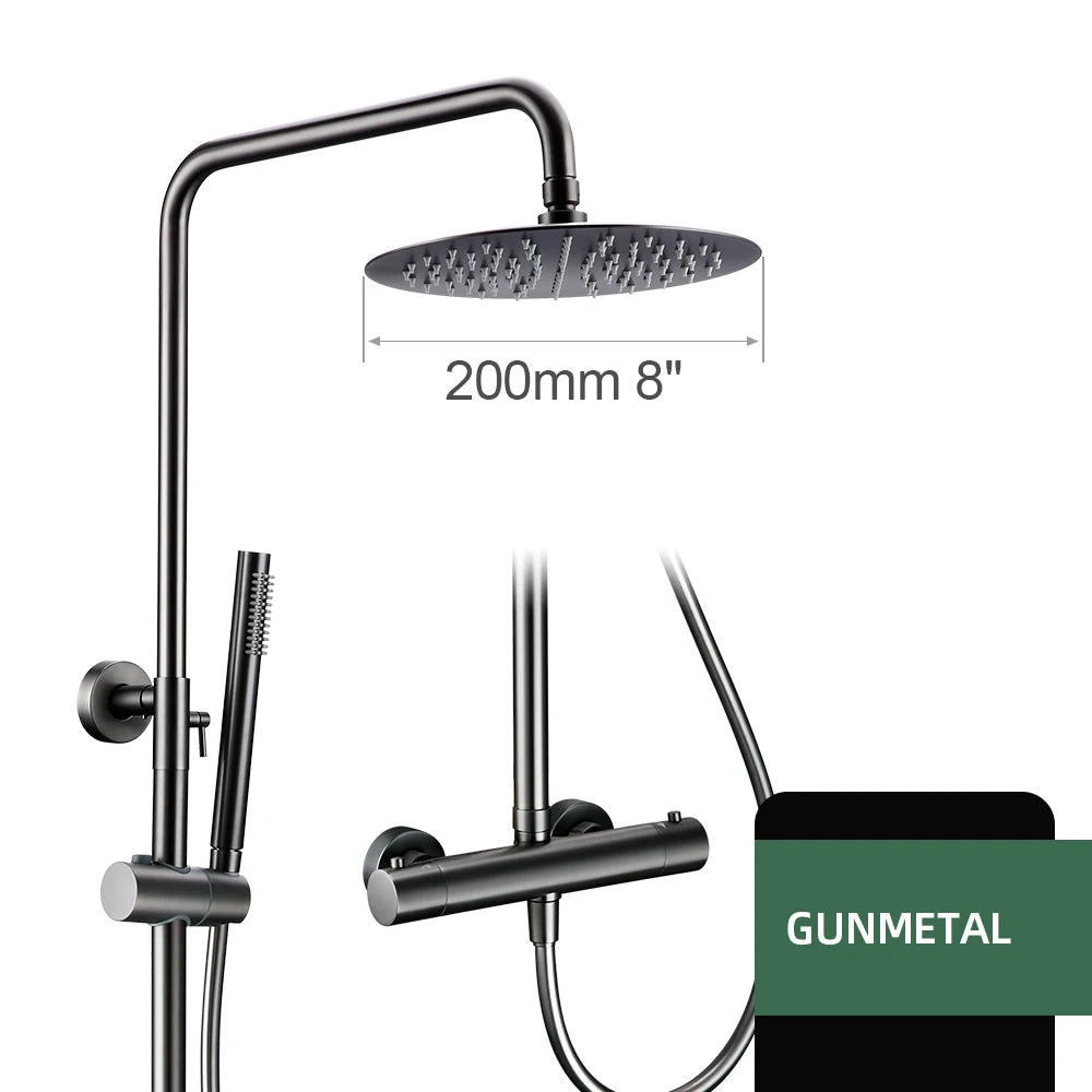 Shower System Thermostatic Shower Faucet Thermostat Bathroom