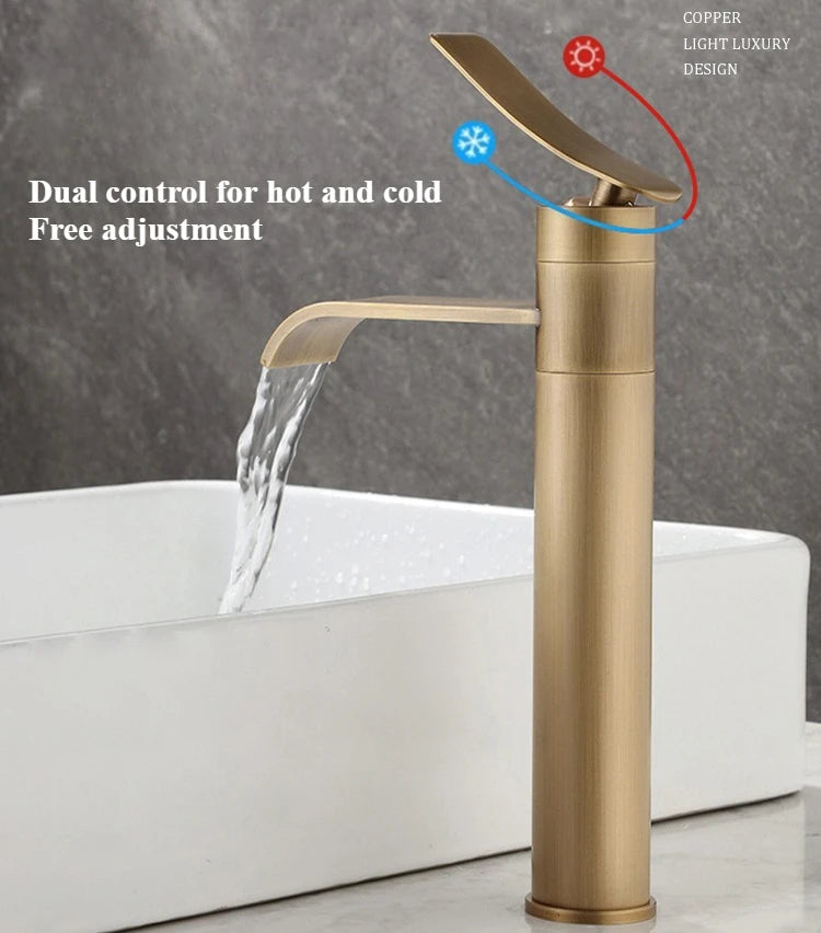 Antique Bronze Basin Faucets Bathroom Faucet & Cold