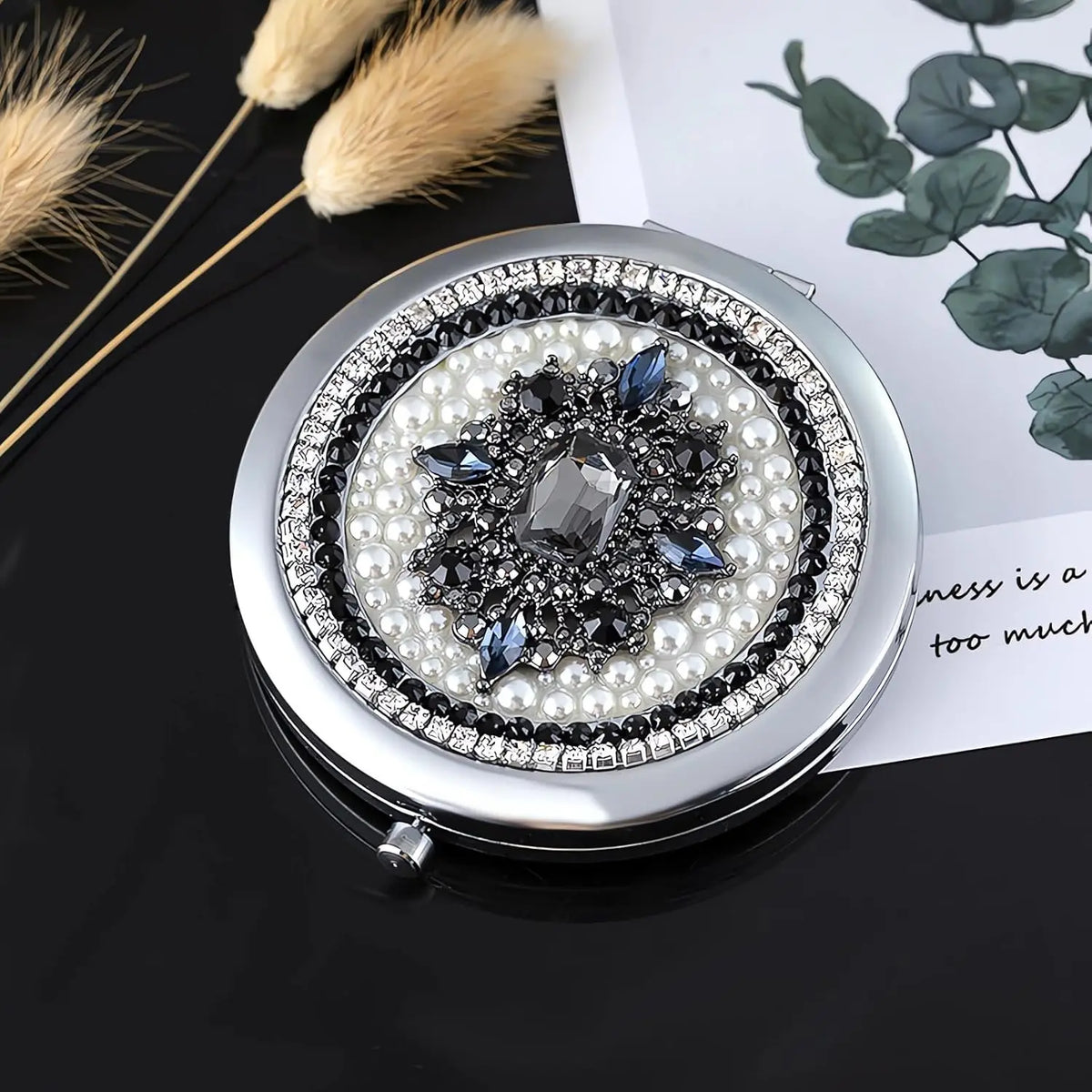 Compact Mirror 1x/2x Magnification Pocket Mirror Women 3inch