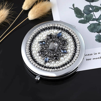 Compact Mirror 1x/2x Magnification Pocket Mirror Women 3inch