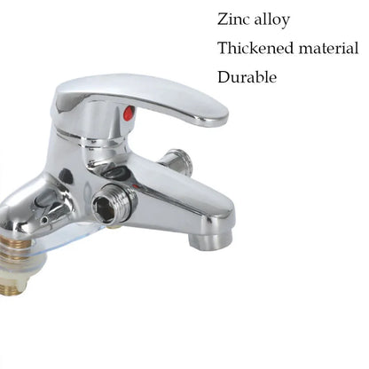 Two-Hole Bathroom Sink Faucet Zinc Alloy Dual Handle