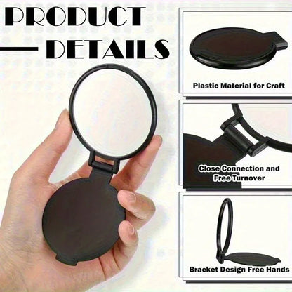 100pcs Mini Folding Makeup Mirror Circular Pocket Mirror