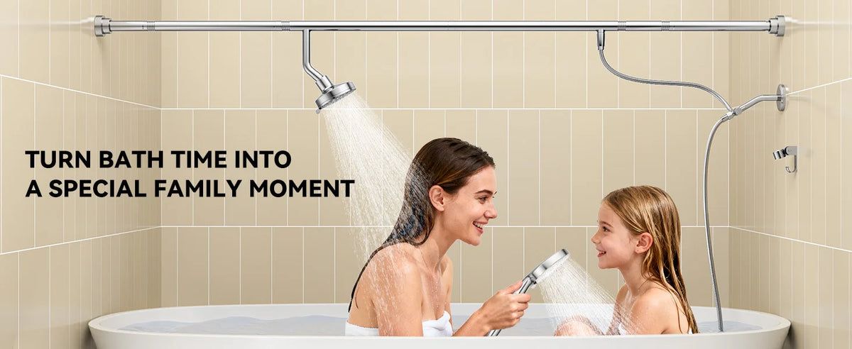 Tandem Shower Head Couples Dual Shower Head Handheld