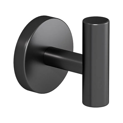 Bathroom Matte Black Wall Shelf Toilet Roll Paper