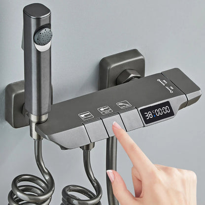 Modern Shower System Full Grey Way Piano Keys