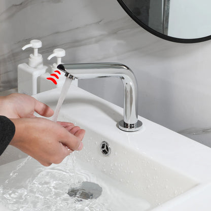 Kemaidi Matte Black Touchless Sensor Bathroom Sink Faucet